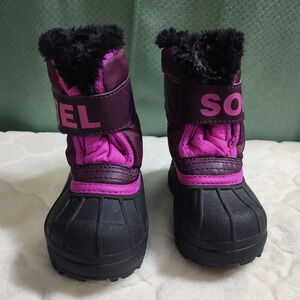 Sorel Kids Snow Commander Insulated Waterproof Boot Size 5